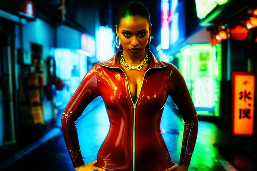 Neon Noir, the Helmut Newton trick